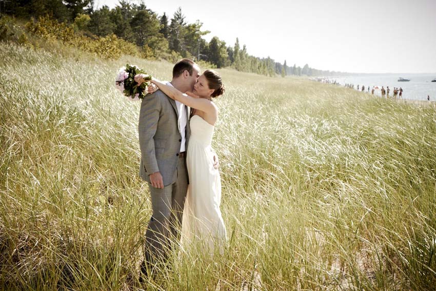 grand bend beach wedding photography