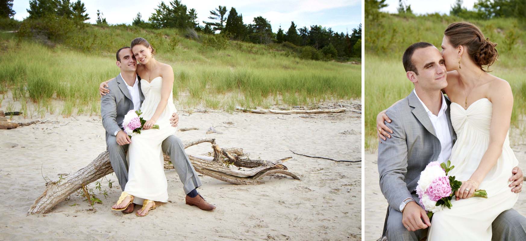 grand bend beach wedding photography
