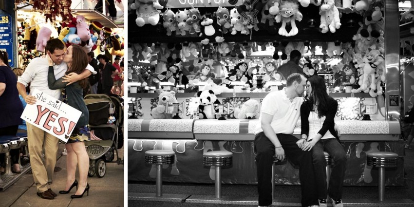 Toronto CNE engagement photos by Silverlight Photography