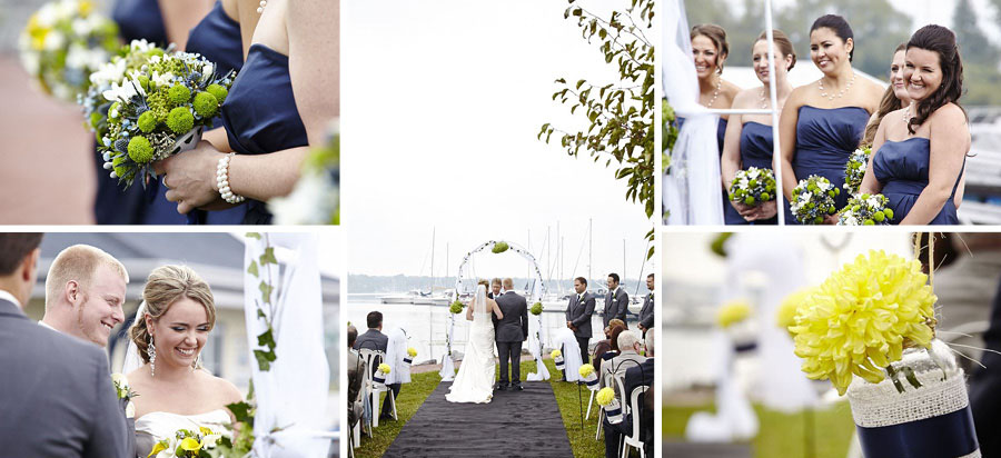 lake house wedding ceremony photography