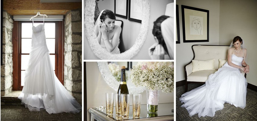 bride getting ready at cambridge mill