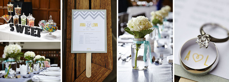 hart house reception detail photographs