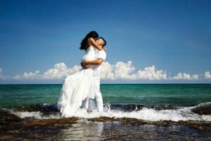 Toronto based destination wedding photographer shoots wedding at Hyatt Ziva Rose Hall, Jamaica